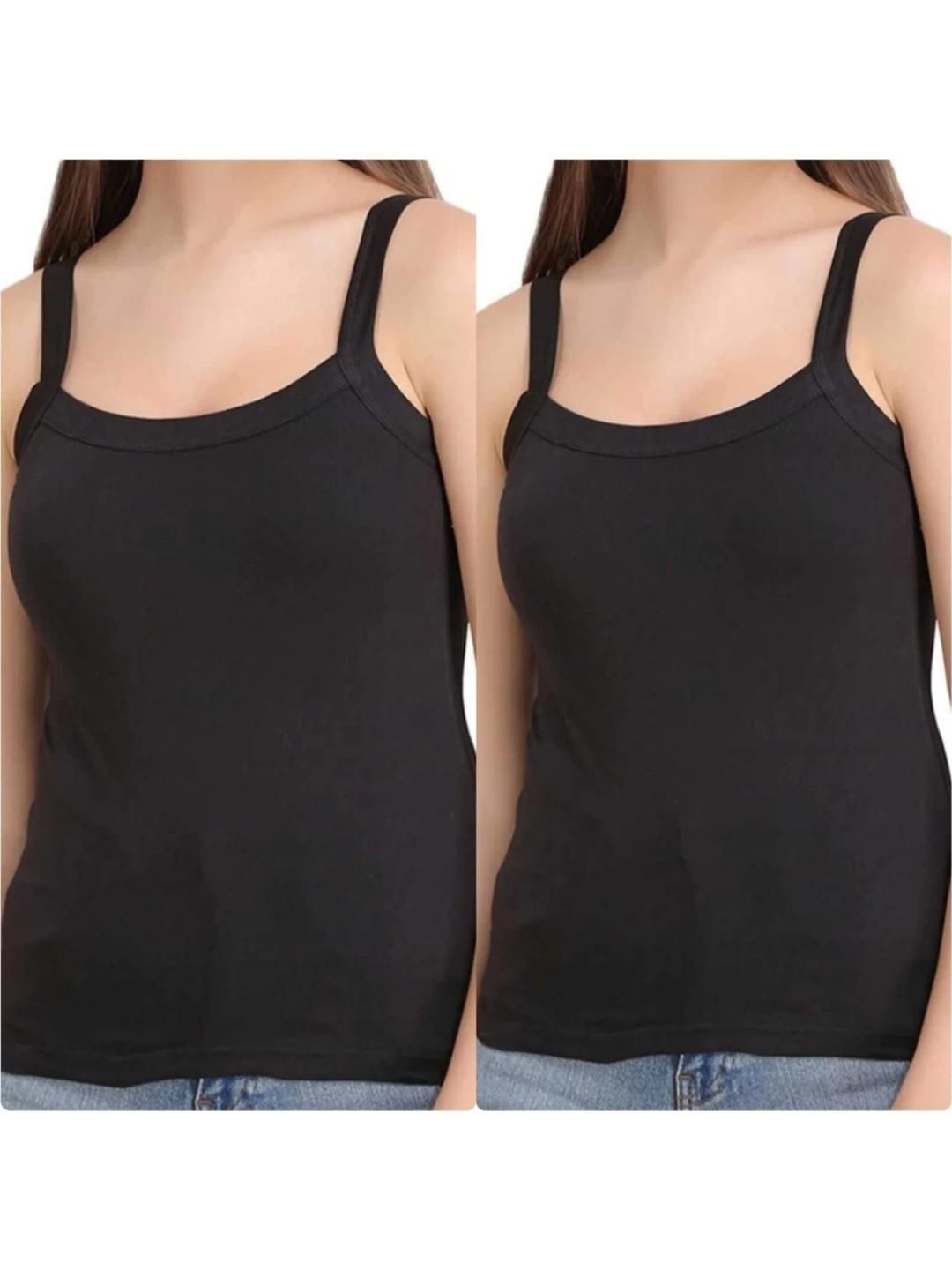 SAJATA Women Pack Of 2 Cotton Non-Padded Camisoles