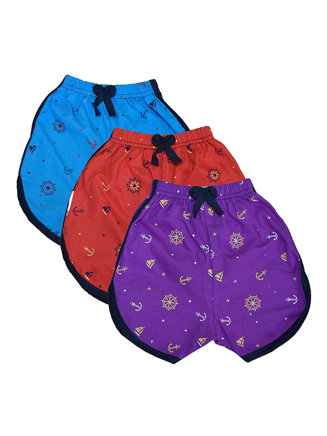 NEW TRINATH HOSIERY Girls Pack of 3 Graphic Printed Regular Fit Cotton Hot Pants Shorts-picture-13