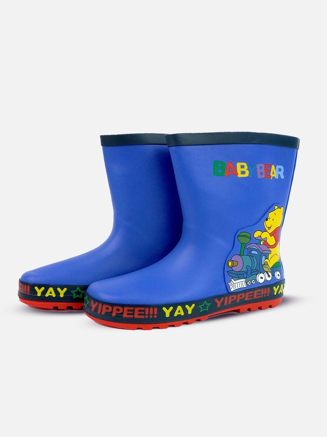 Little Surprise Box LLP Happy Yay Bear Rubber Rain Gumboots For Toddlers & Kids-picture-16