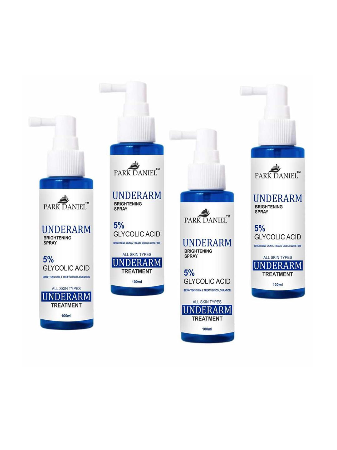 Park Daniel Set Of 4 5% Glycolic Acid Underarm Spray - 100 ml Each-image-6