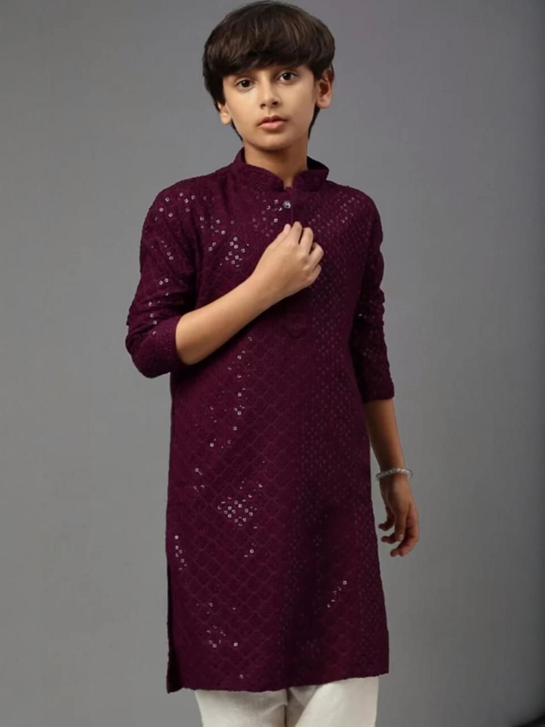 VADLI FASHION Boys Embellished Kurta