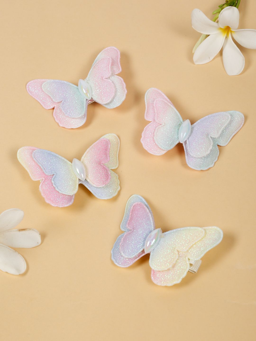 Stoln Girls Set of 4 Embellished Alligator Hair Clip-picture-30