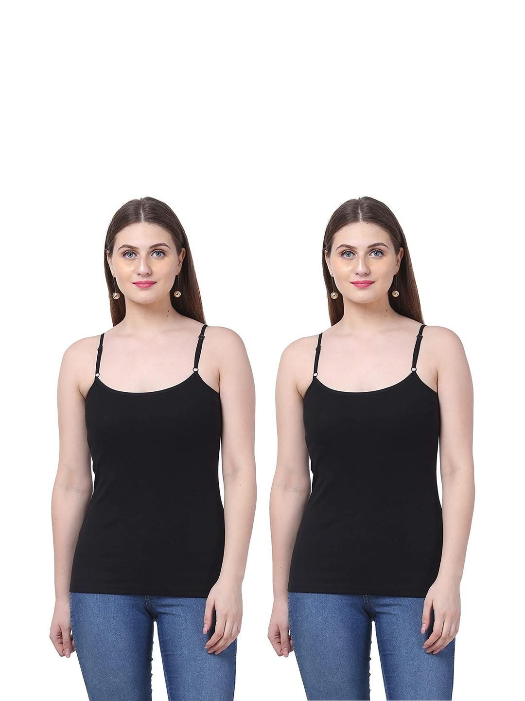 SAJATA Women Sleeveless Camisole - Pack Of 2