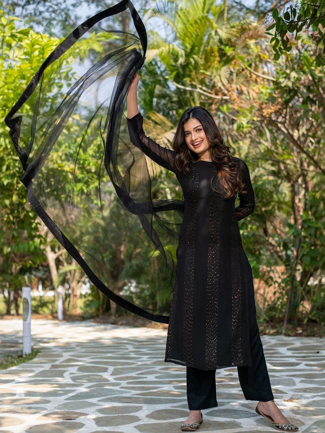 CaniBani Embroidered Straight Kurta Set-picture-11