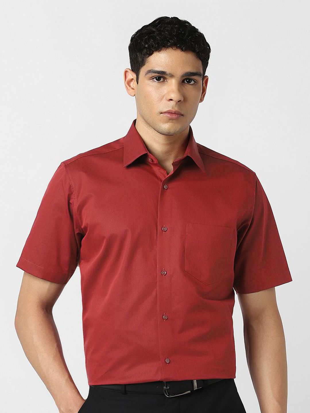 Van Heusen Spread Collar Cotton Formal Shirt-picture-28