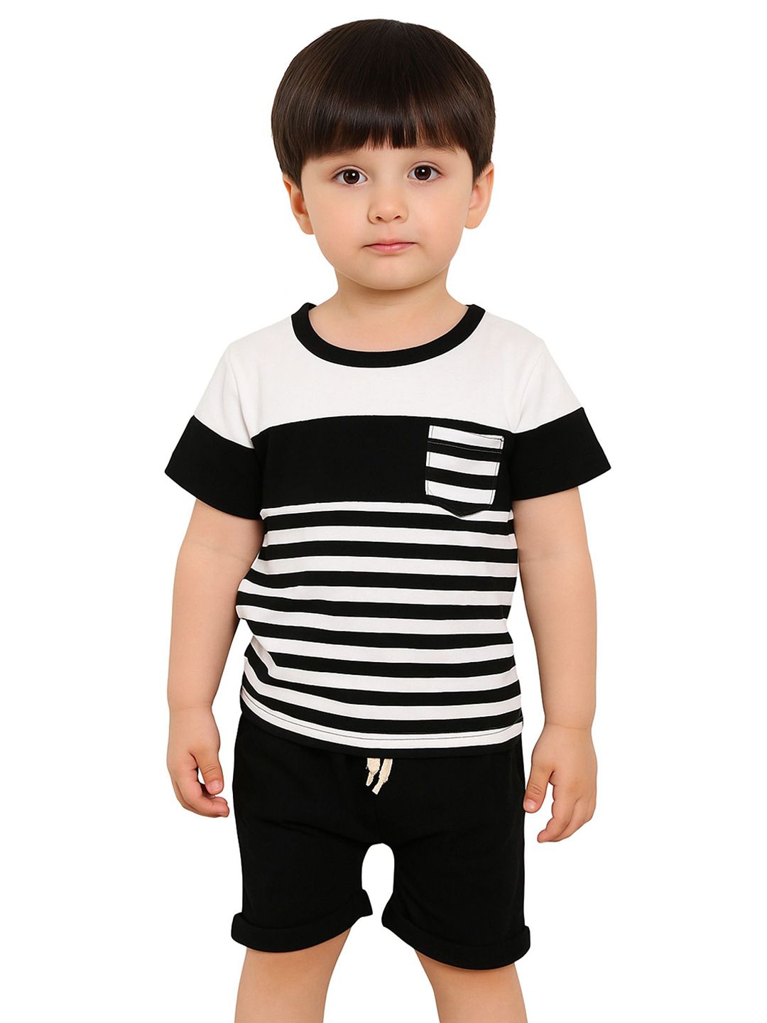 BAESD Kids Printed T-shirt with Shorts Clothing Set-picture-33