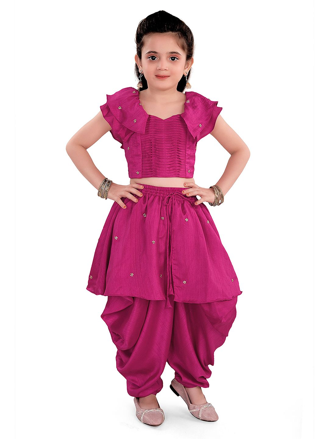 Pragya Exclusive Girls Embellished Tunic with Dhoti Pants-picture-45