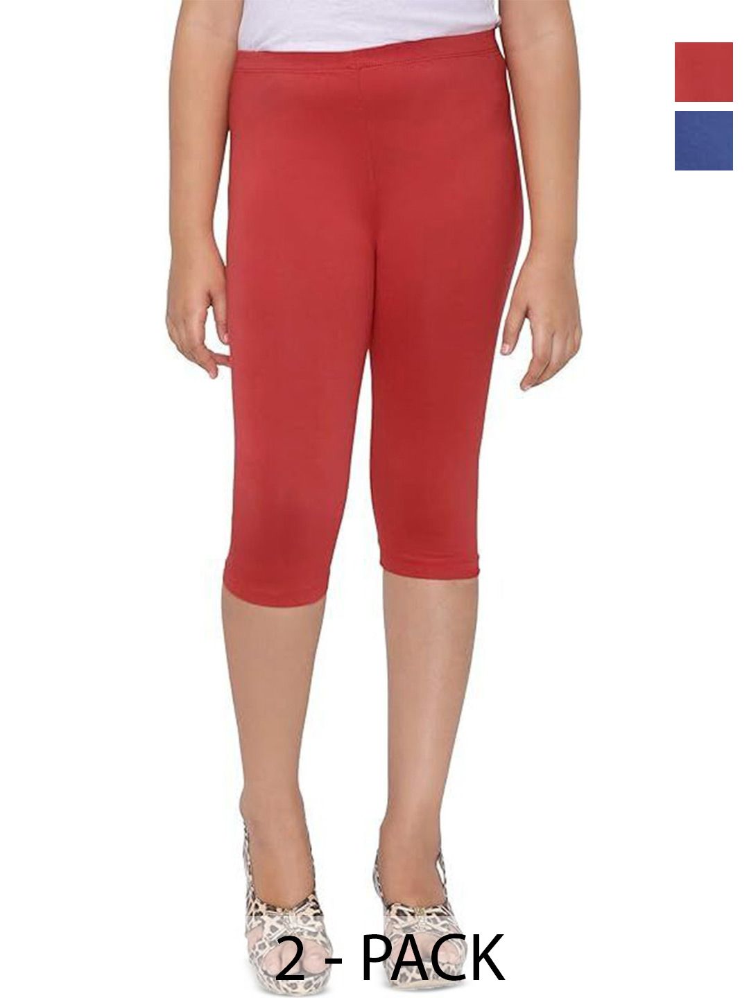 FRENCH KLEIDER Girls Pack of 2 Slim Fit Capris-picture-30