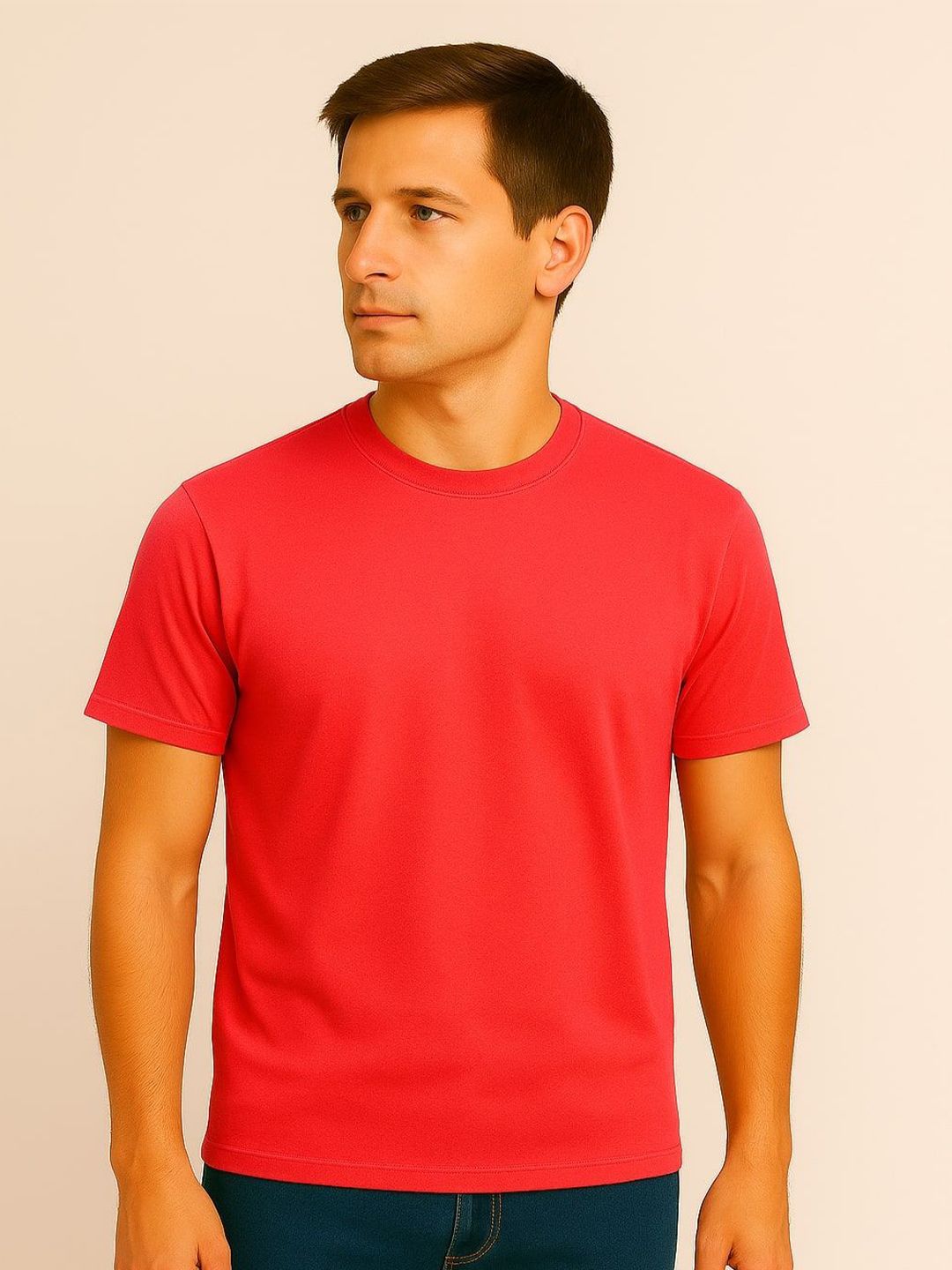 Roadster Round Neck Cotton T-Shirt-picture-36