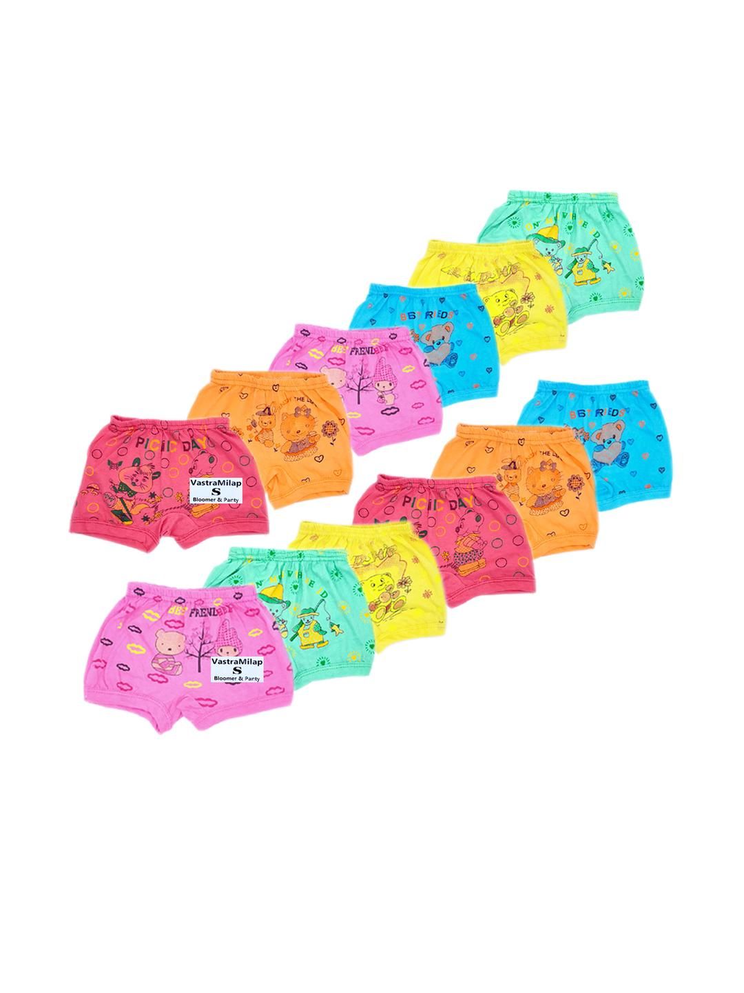 VastraMilap Pack of 12 Kids-Unisex Cotton Briefs-picture-32