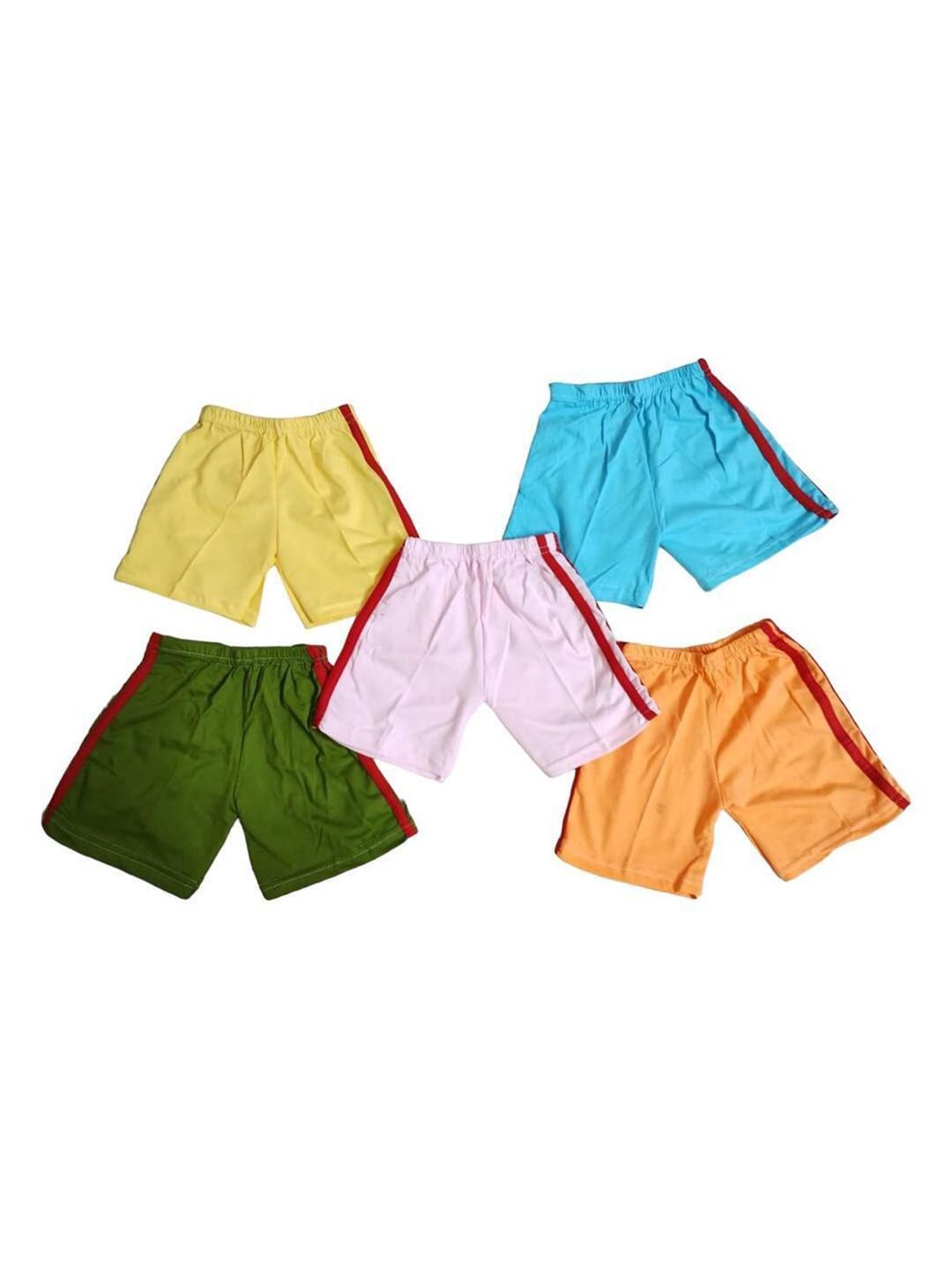 NEW TRINATH HOSIERY Kids Pack of 5 Regular Fit Mid-Rise Shorts-picture-38