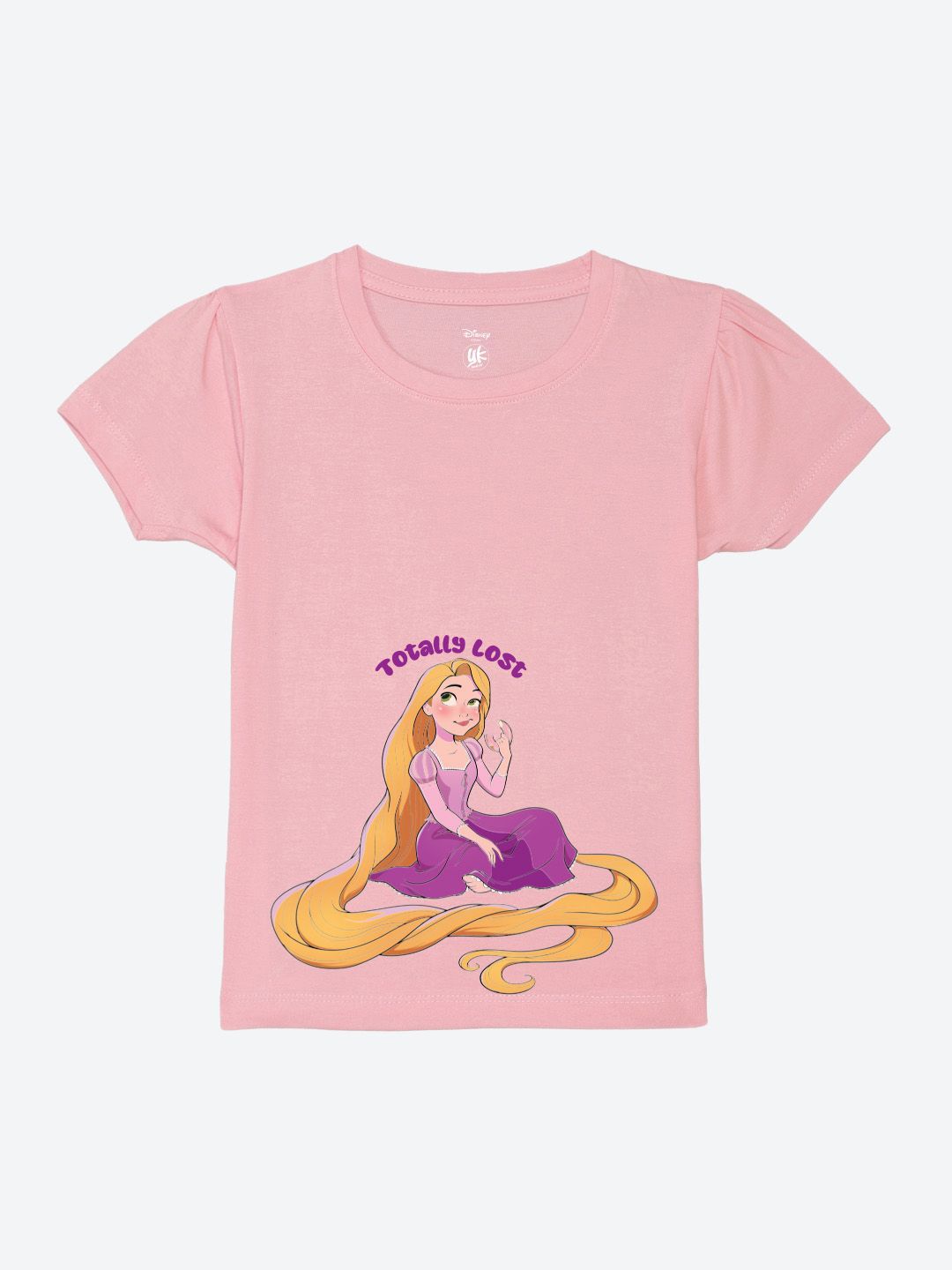 YK Disney Girls Graphic Printed Puff Sleeves Pure Cotton T-shirt-picture-37