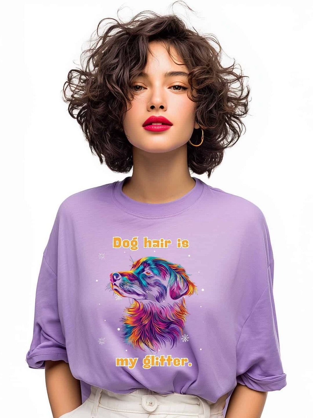Storeily Graphic Printed Round Neck Drop-Shoulder Sleeves Cotton Oversized T-shirt-picture-21