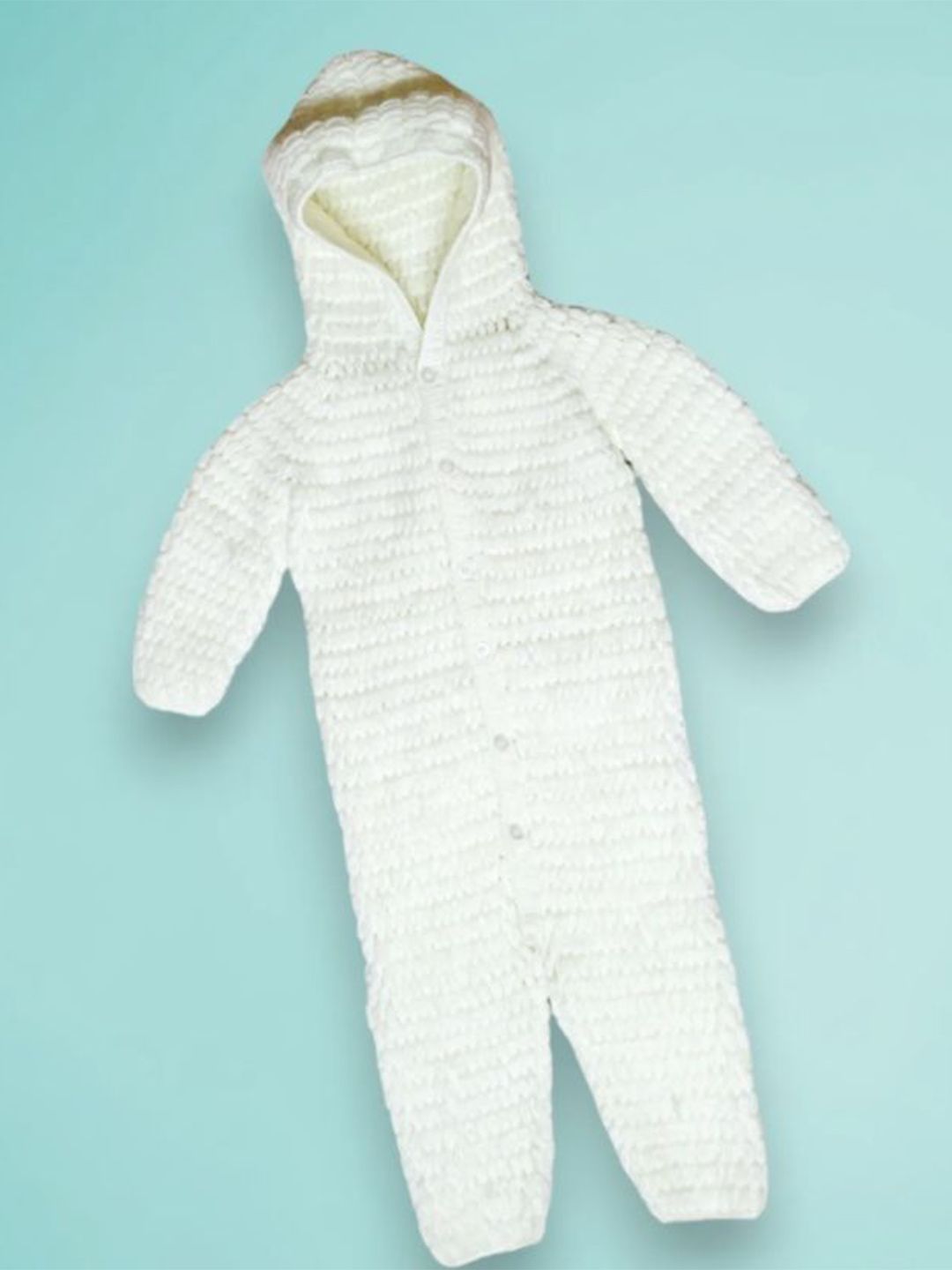 LITTLE CROCHE CREATIONS Kids Hooded Basic Jumpsuit-picture-28