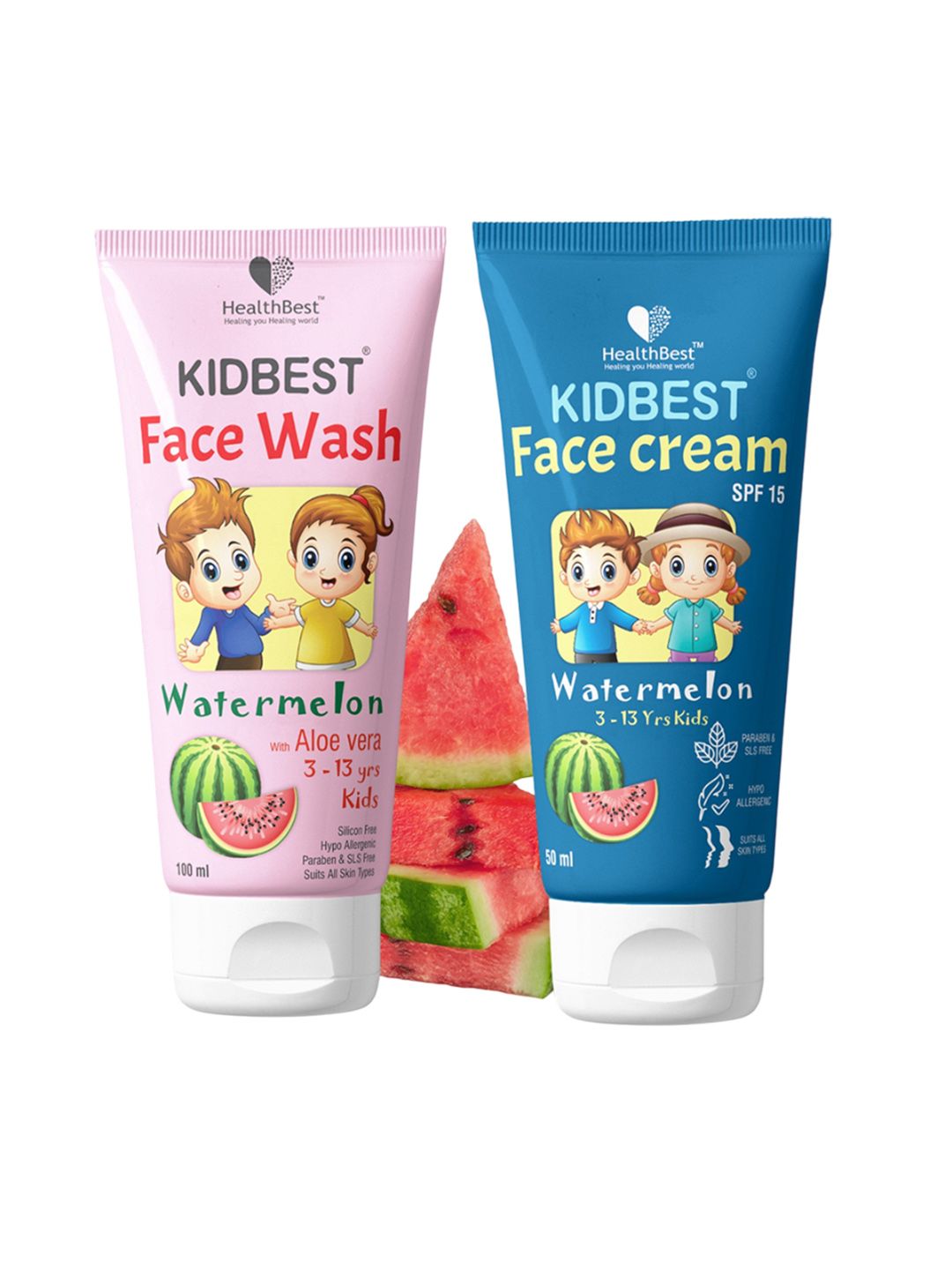 HealthBest Set Of 2 Kidbest Face Wash - 100 ml Kidbest Face Cream - 50 ml-picture-21