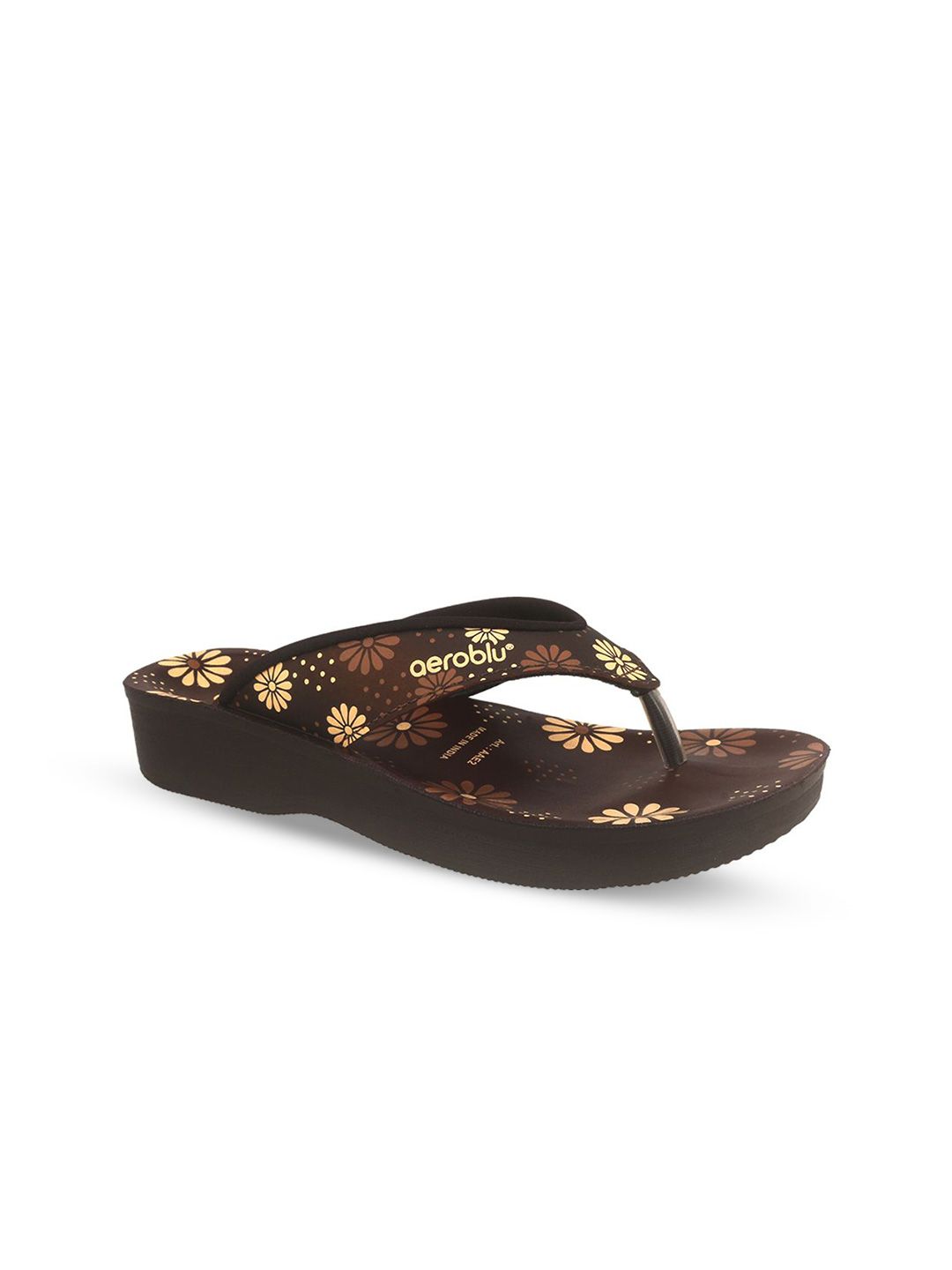 Aeroblu Women Printed Comfort Slip-On Heels-image-8