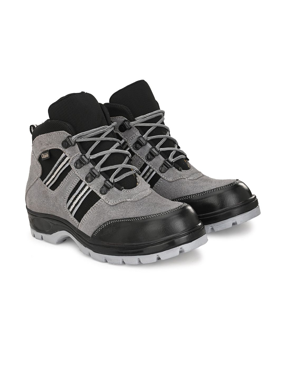 Ozarro Men Colourblocked Round Toe Lace-Ups Trekking Shoes-image-34