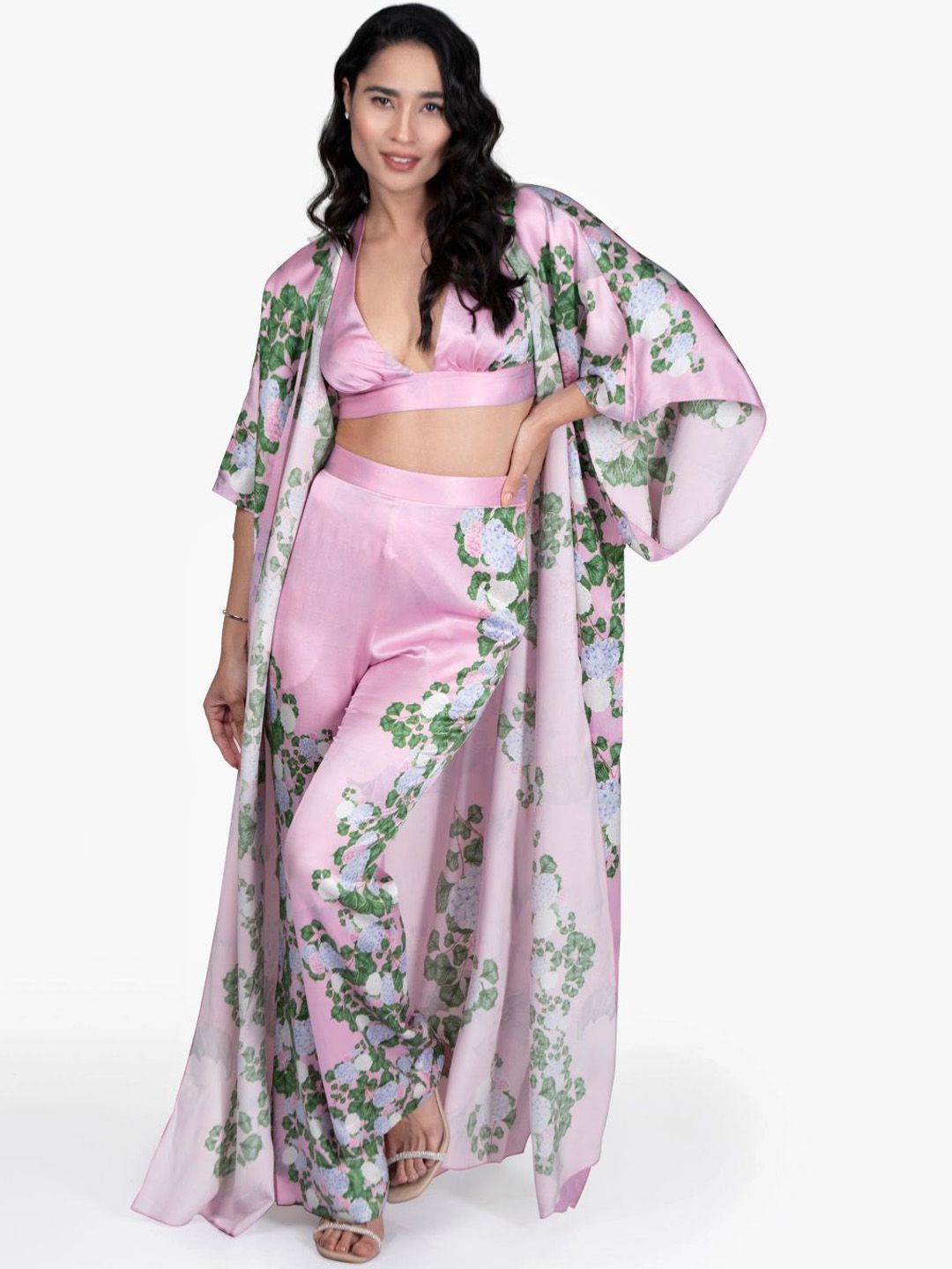 ROOH by SHIVANI Women Floral Printed Night suit-picture-11