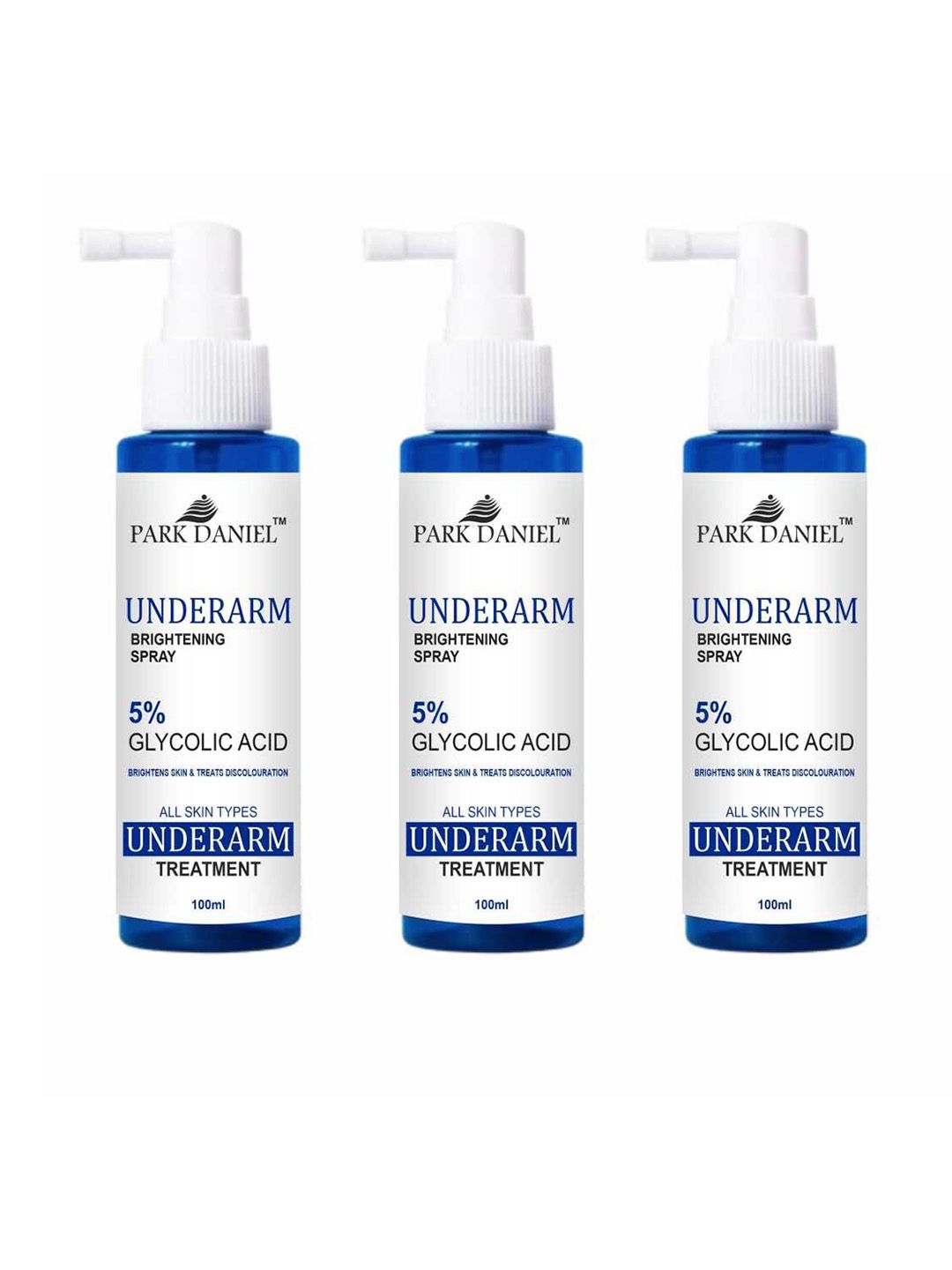 Park Daniel Set Of 3 5% Glycolic Acid Underarm Spray - 100 ml Each-image-7