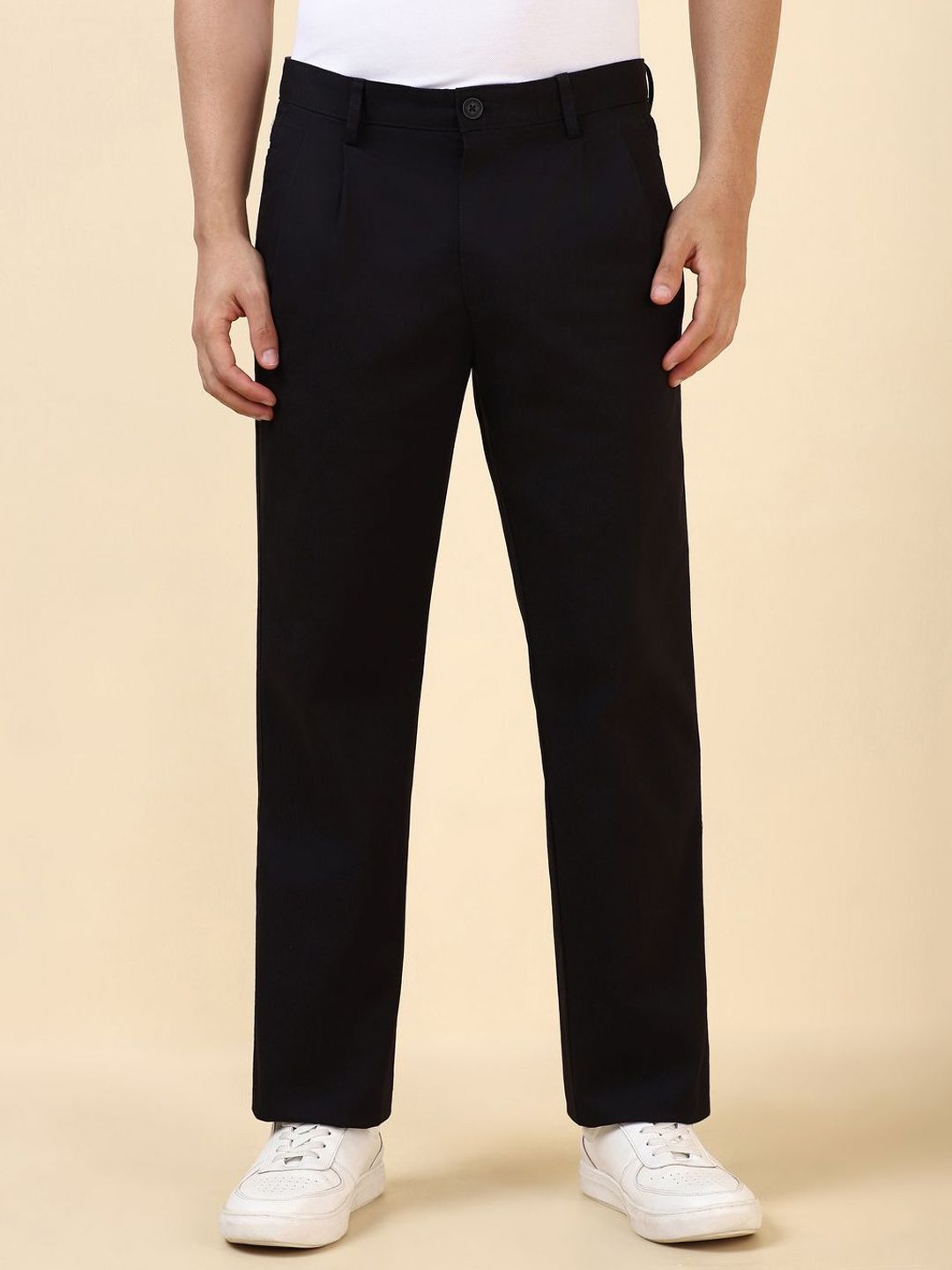 Allen Solly Men Regular Fit Mid-Rise Casual Trousers-picture-19