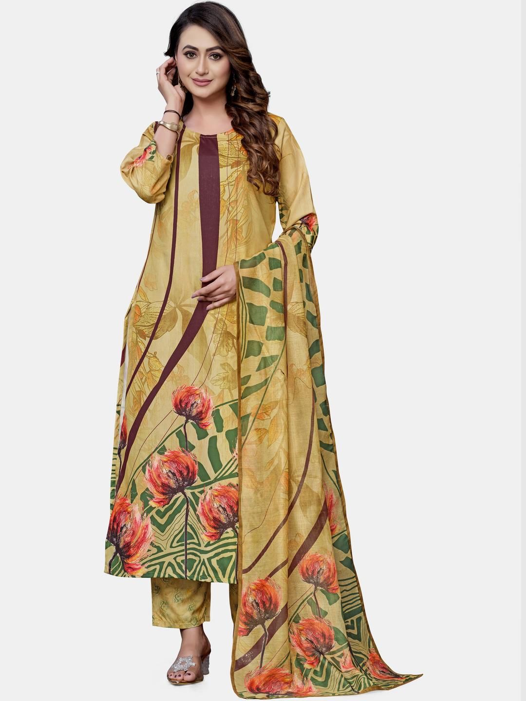 PARVOTSAV Women Mustard Kurta Sets