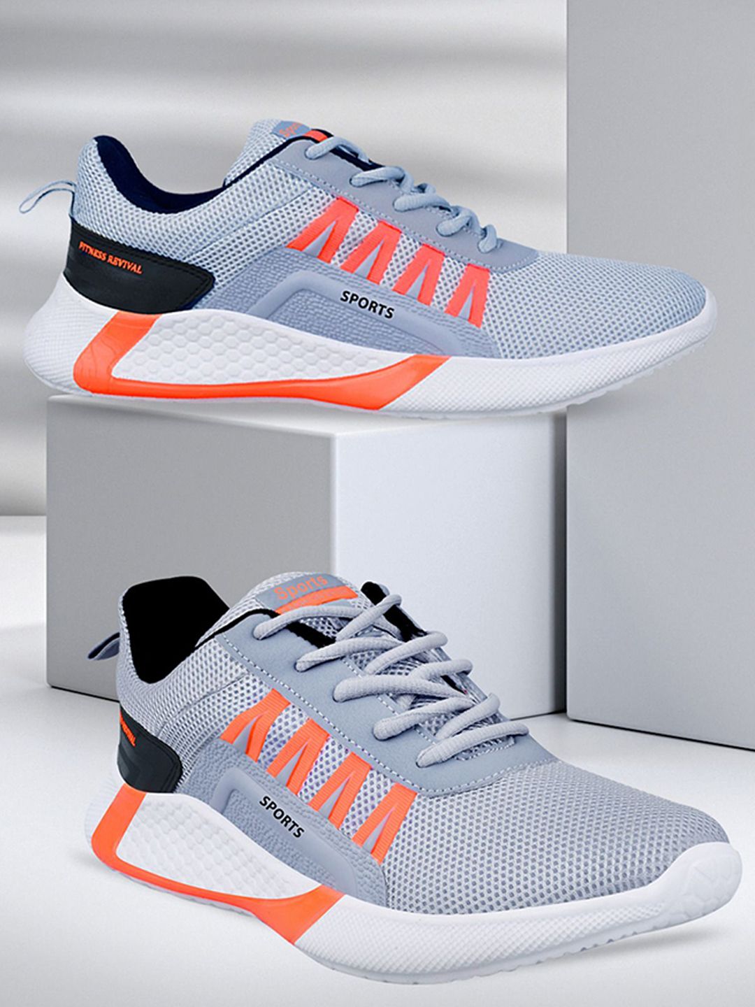 BIRDE Men Mesh Walking Non-Marking Shoes-image-40