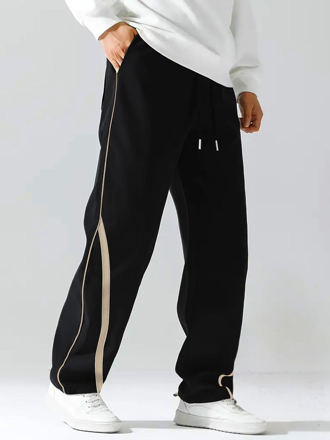 Maniac Men Baggy-Fit Mid-Rise Cotton Track Pant-image-21