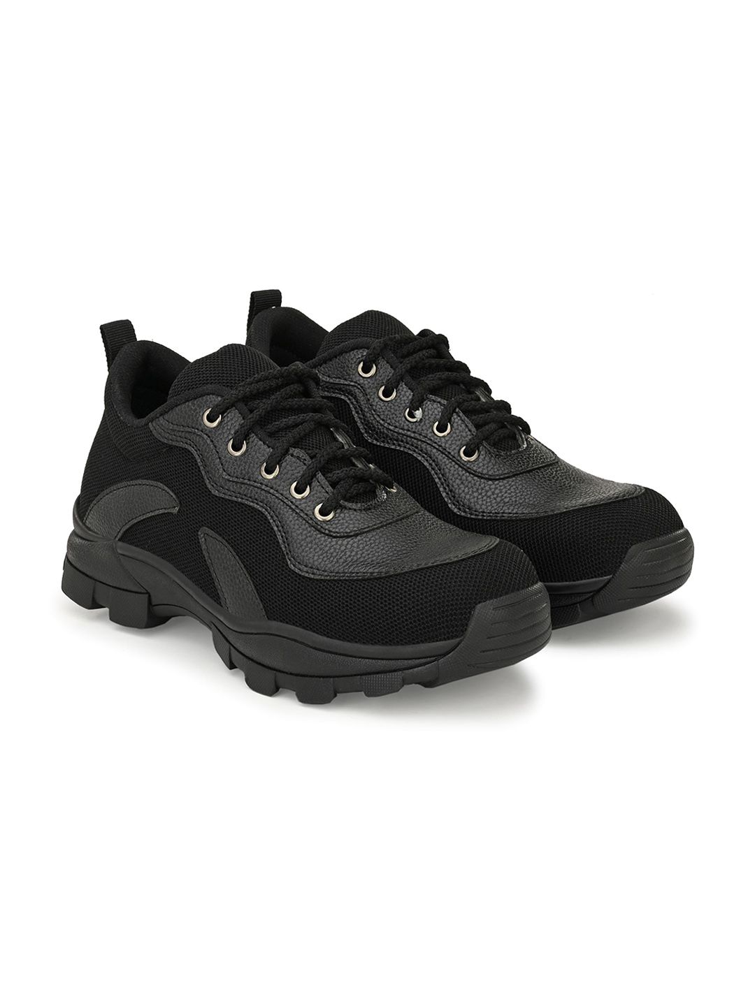Ozarro Men Round Toe Lace Ups Trekking Shoes-picture-51
