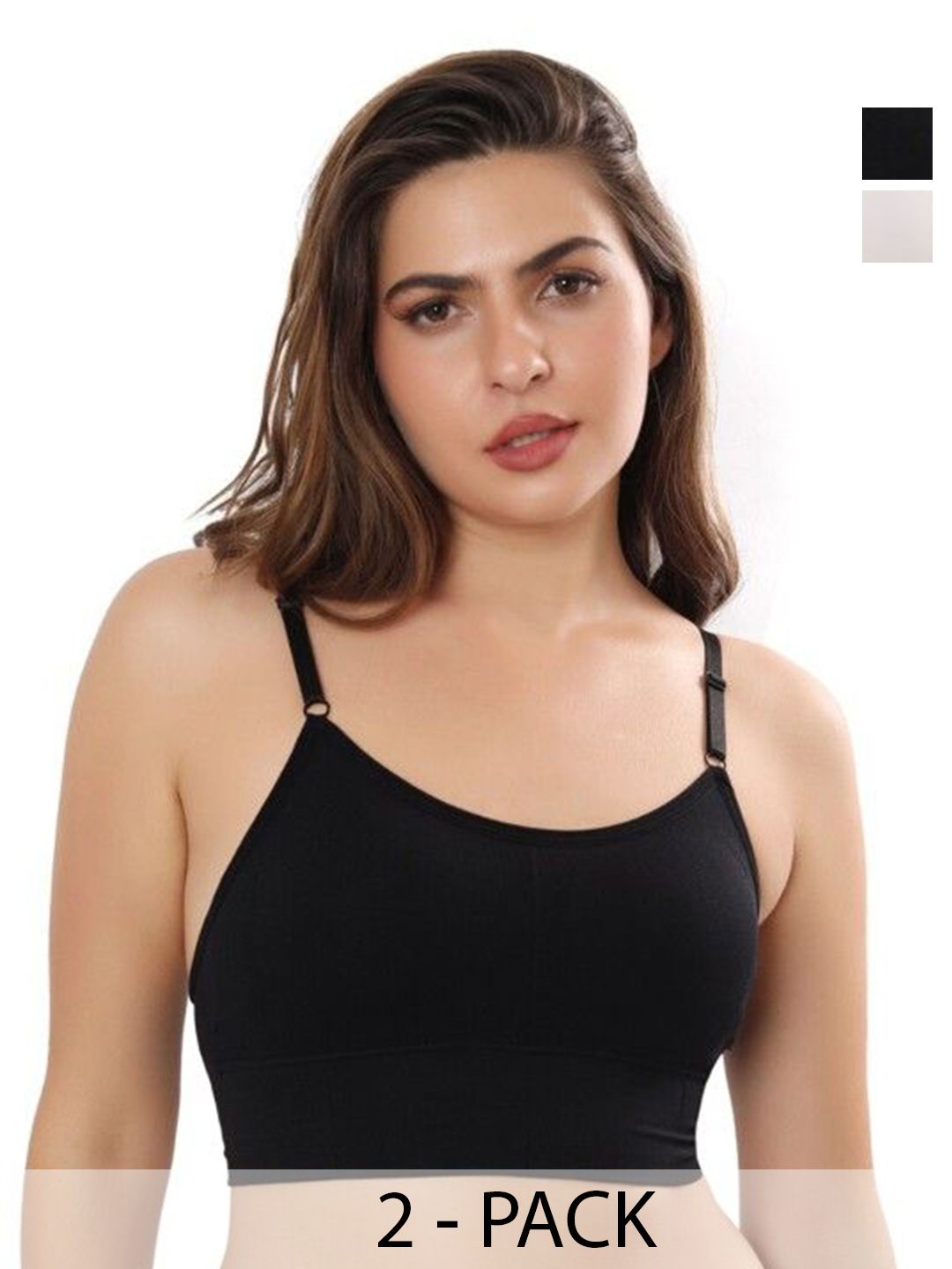 Moda Rapido Pack Of 2 Women Full Coverage Lightly Padded Bralette Bra