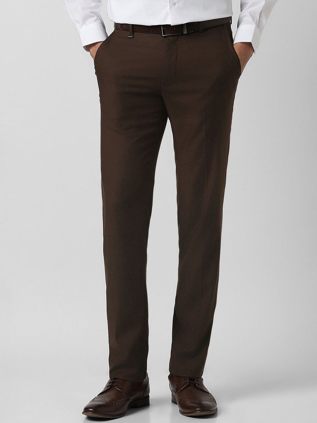 Van Heusen Men Slim Fit Formal Trousers-picture-28