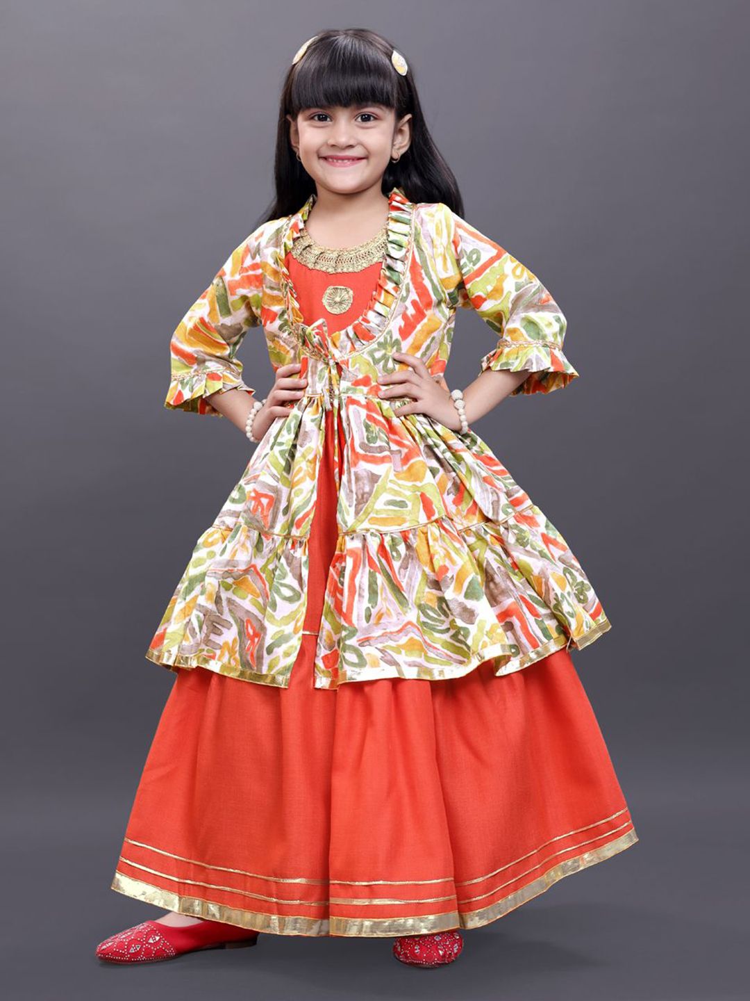satyamfab Print A-Line Dress