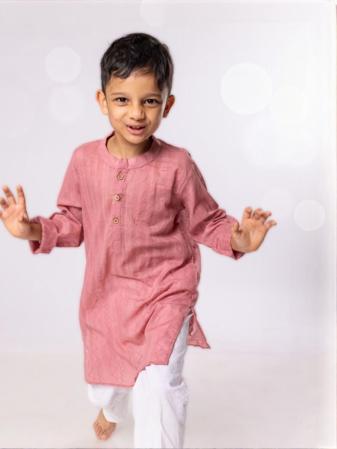 Tura Turi Boys Pink Kurta Sets-picture-38