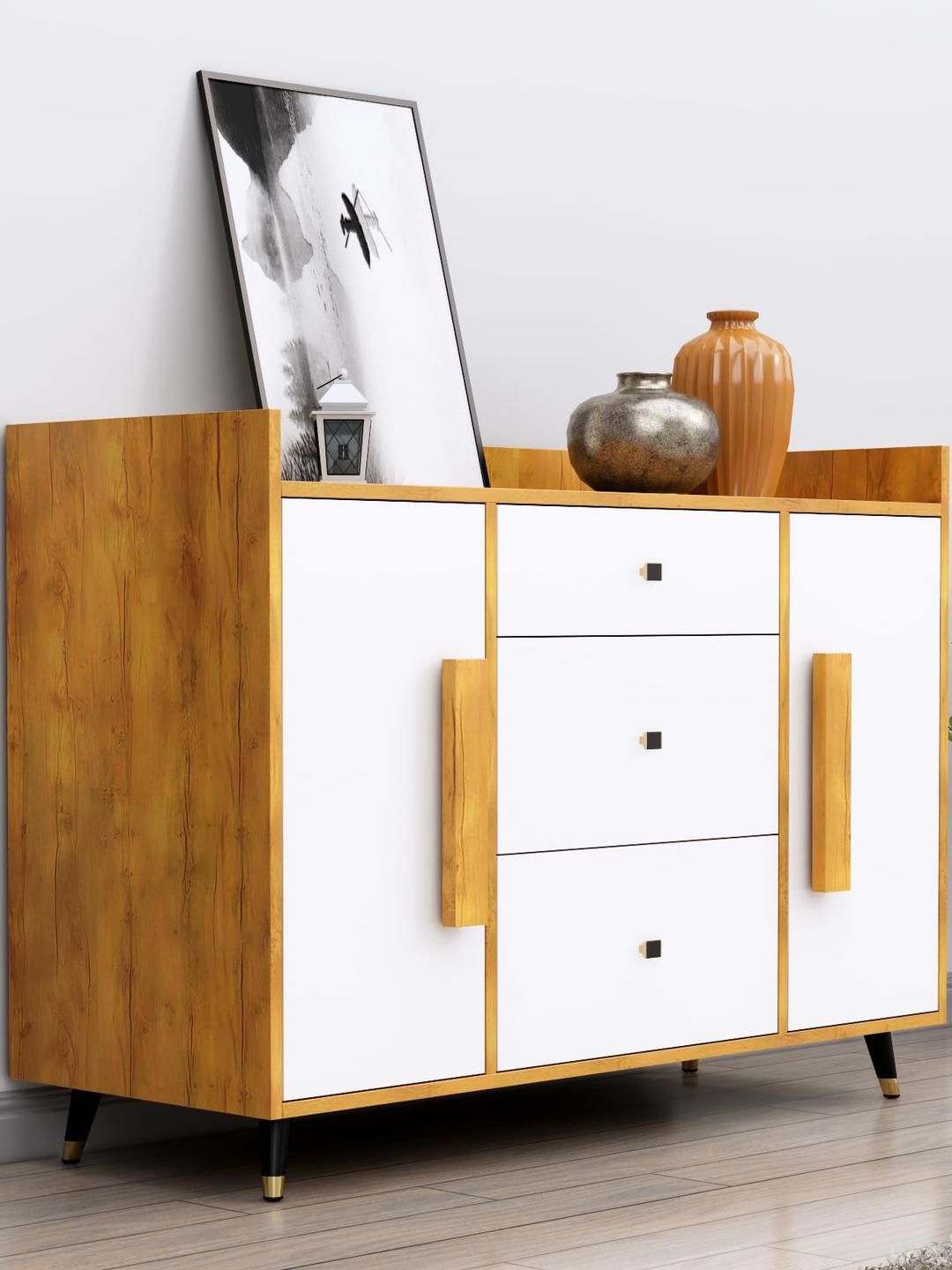 HEXA RED White Multipurpose Storage Cabinet