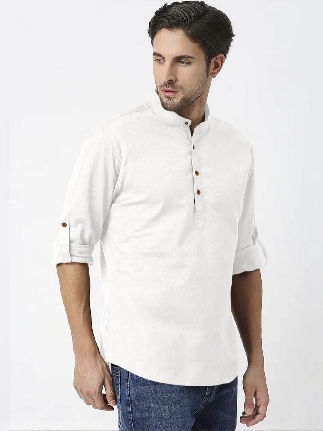 Fifth U Men White Kurta-picture-39
