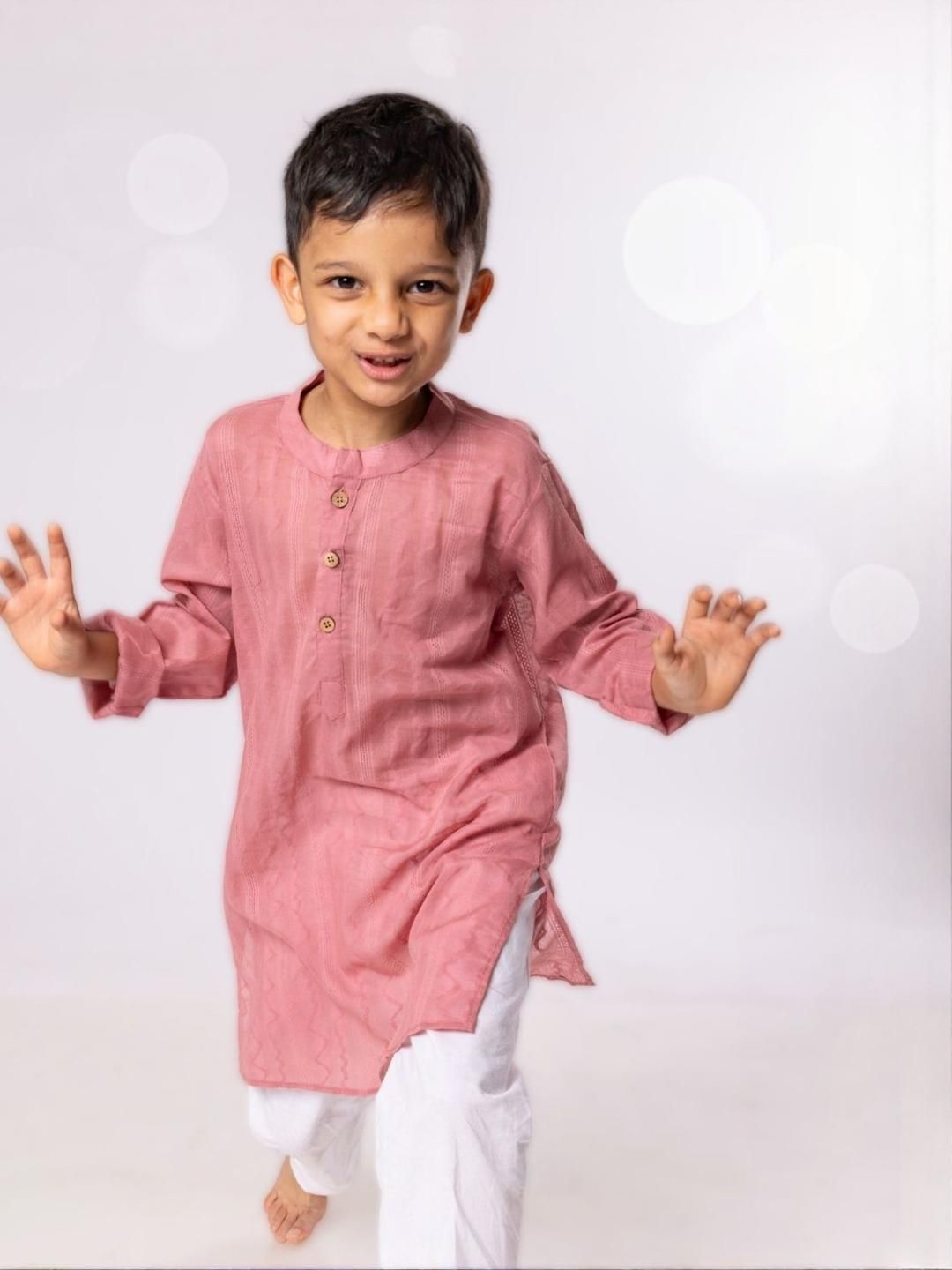 Tura Turi Boys Pink Kurta Sets-picture-40