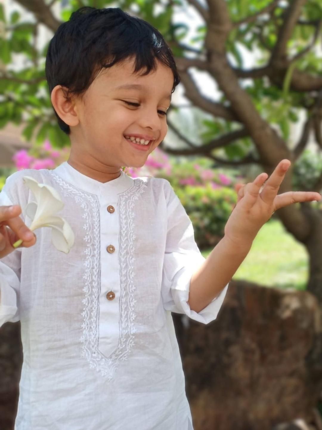 Tura Turi Boys Embroidered Pure Cotton Kurta Sets-picture-48