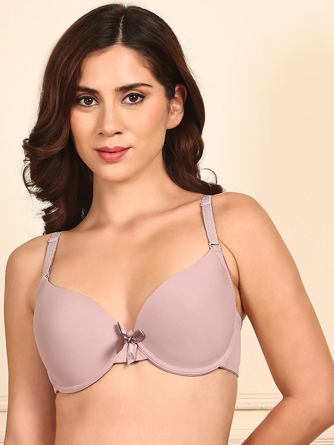 PrettyCat Women Mauve Bra