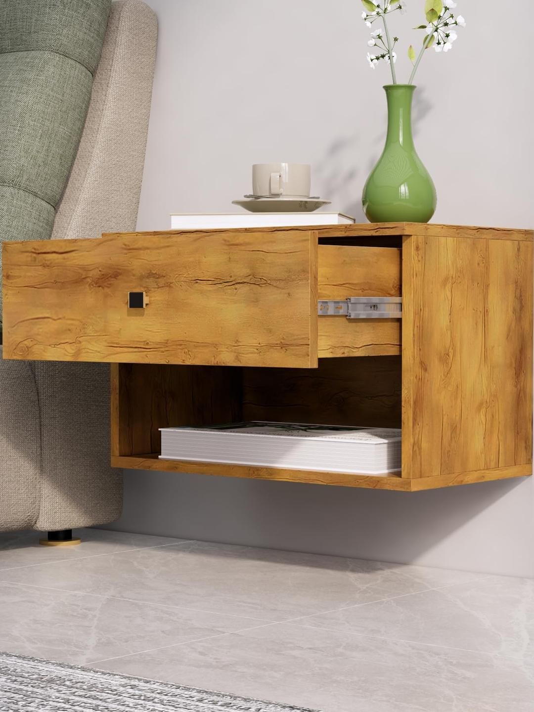 HEXA RED Beige Engineered Wood Bedside Table-picture-15