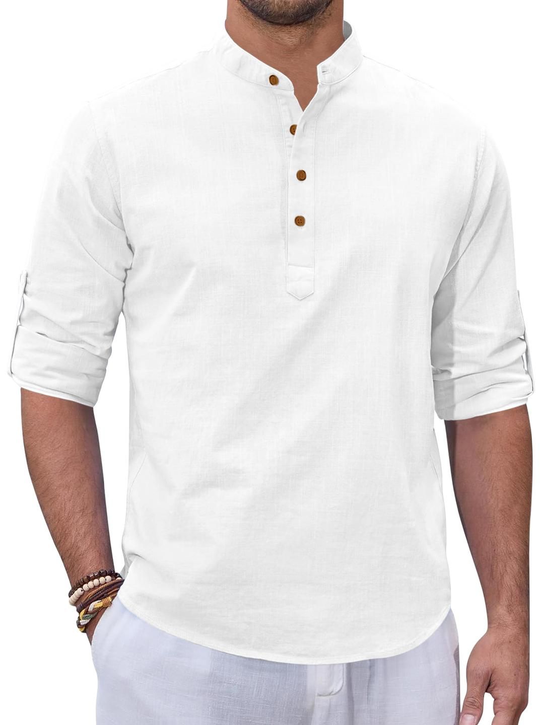 Fifth U Men White Kurta-picture-20
