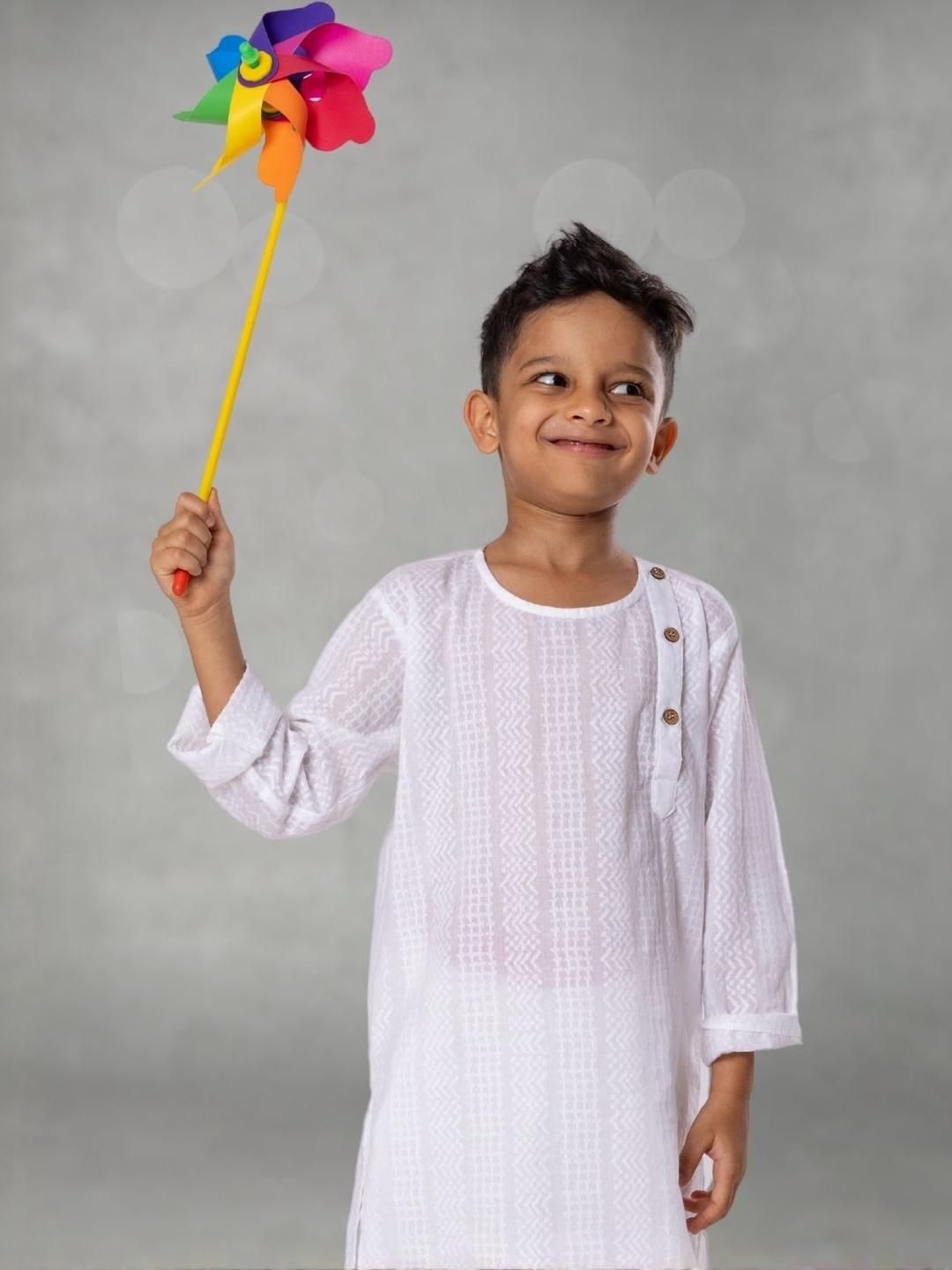 Tura Turi Boys White Kurta Sets-picture-16