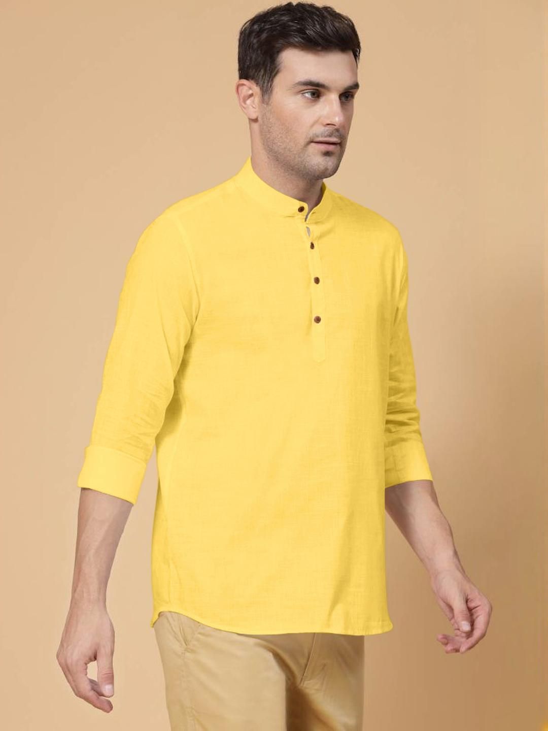 Fifth U Men Yellow Kurta-picture-27