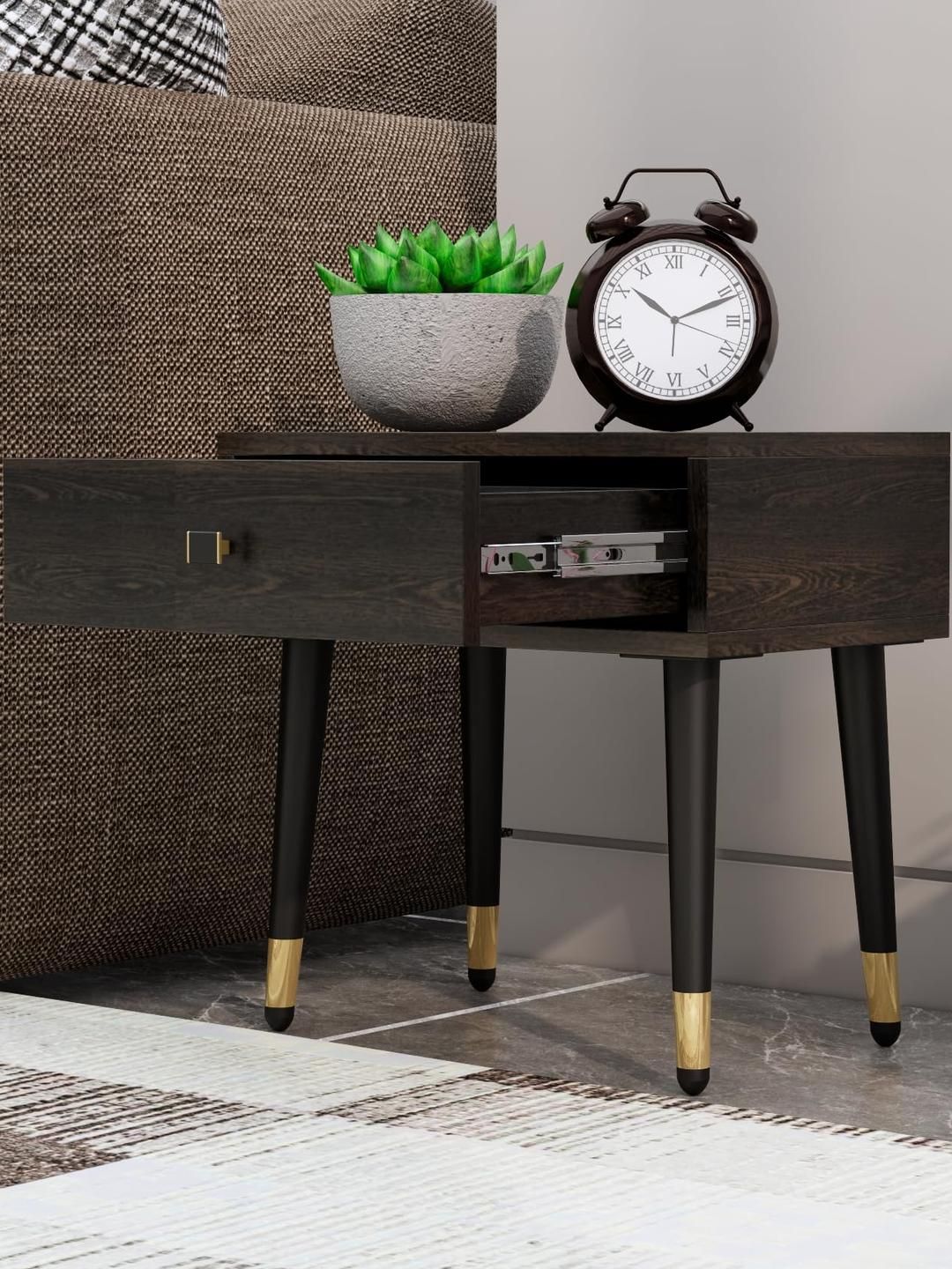 HEXA RED Brown Engineered Wood Bedside Table-picture-25