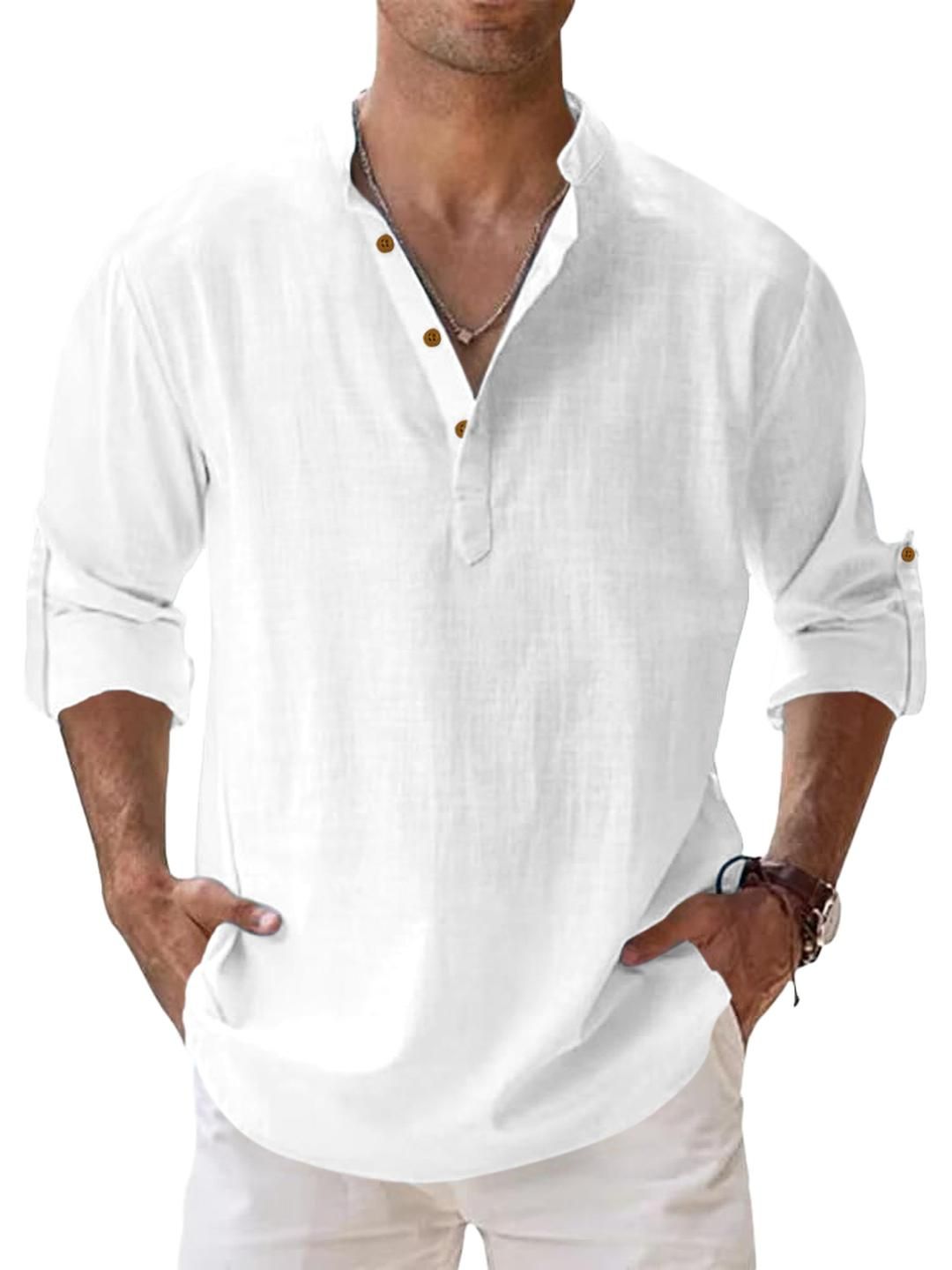 Fifth U Men White Kurta-picture-23