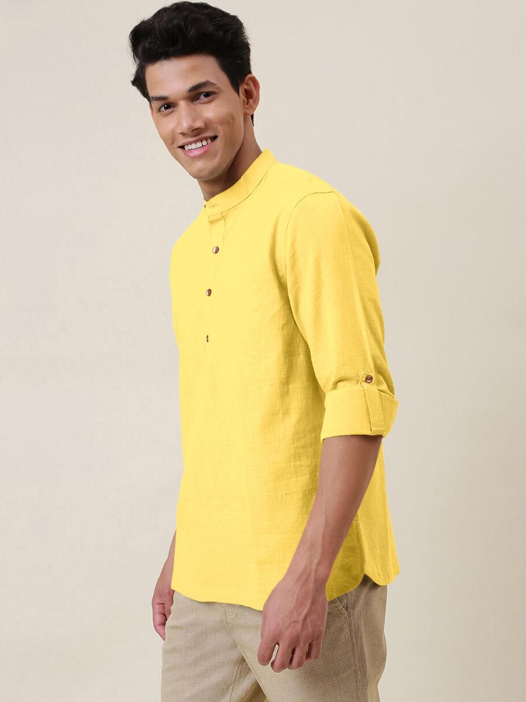 Fifth U Men Yellow Kurta-picture-36