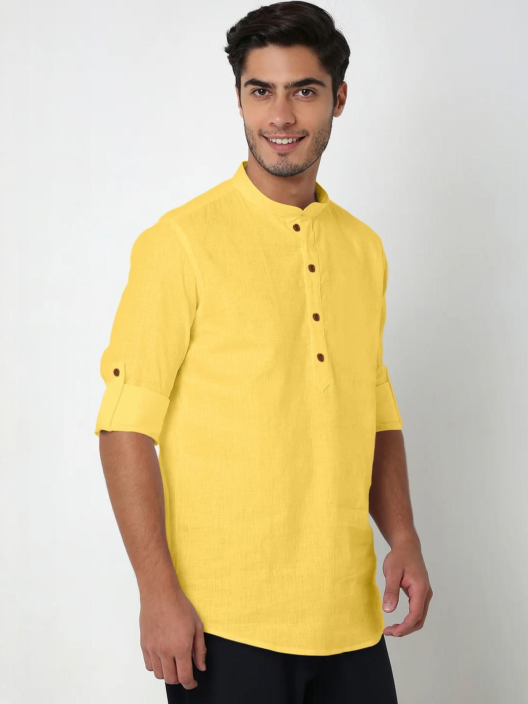 Fifth U Men Yellow Kurta-picture-34