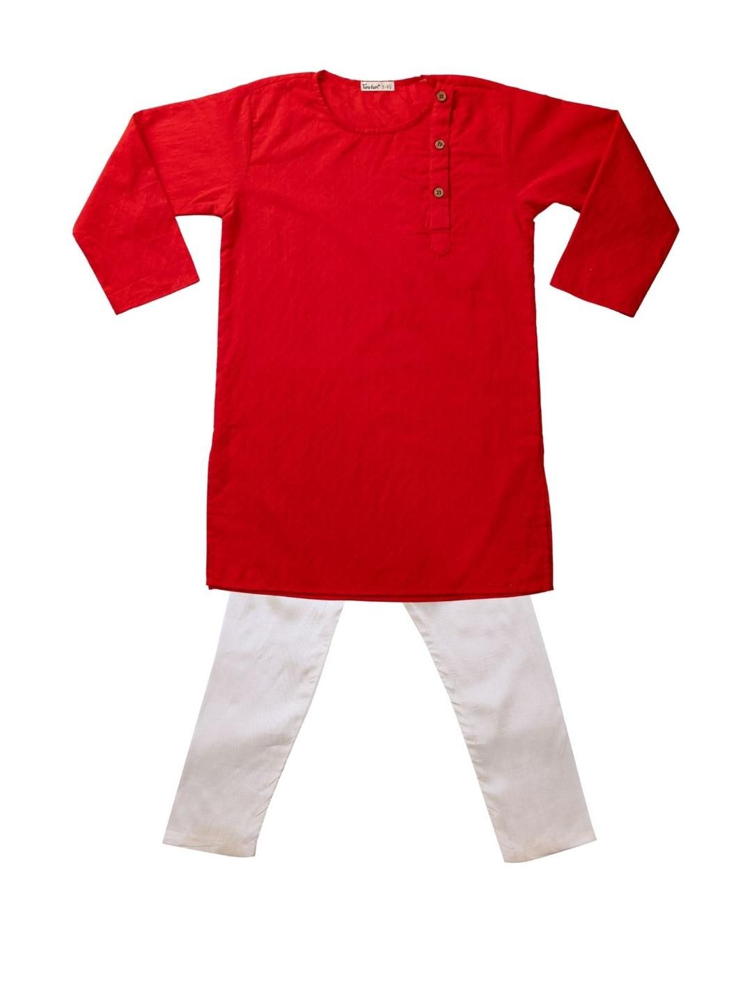 Tura Turi Boys Red Kurta Sets-picture-31