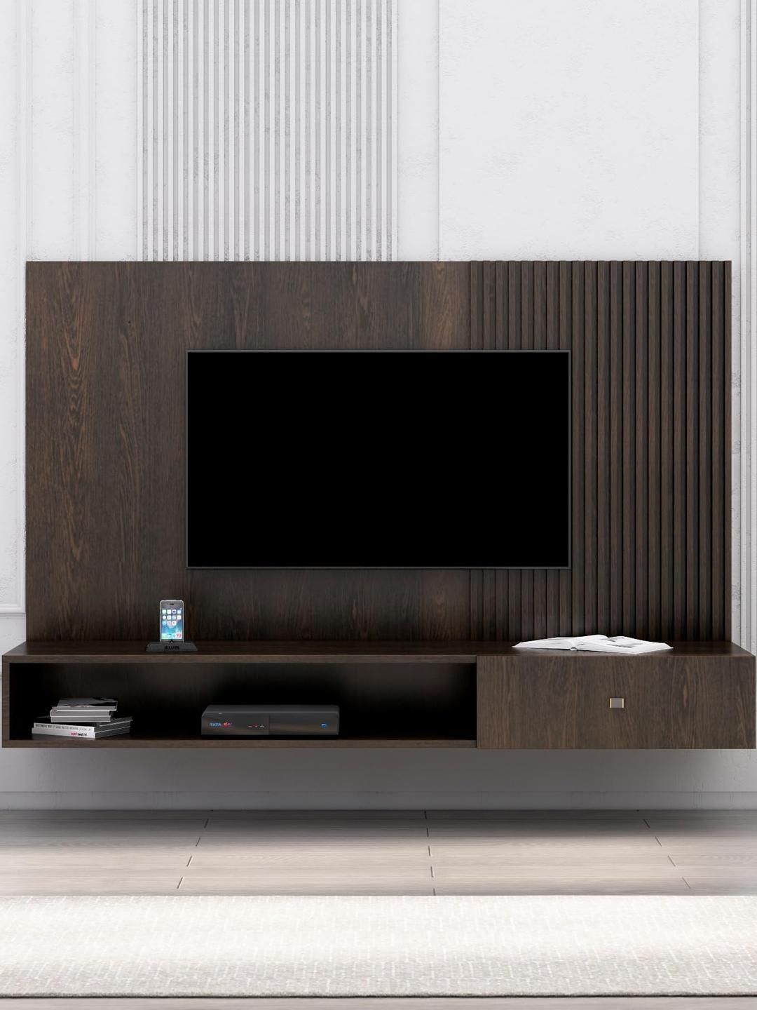 HEXA RED Living Room Unit Cabinet For 28 To 65 Inch TV Entertainment Unit