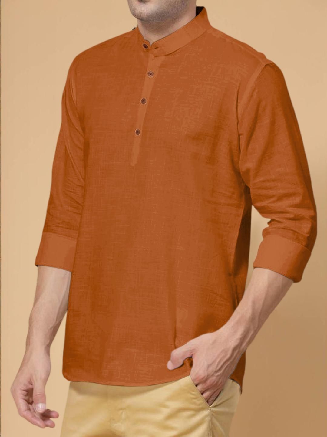 Fifth U Men Brown Kurta-picture-21