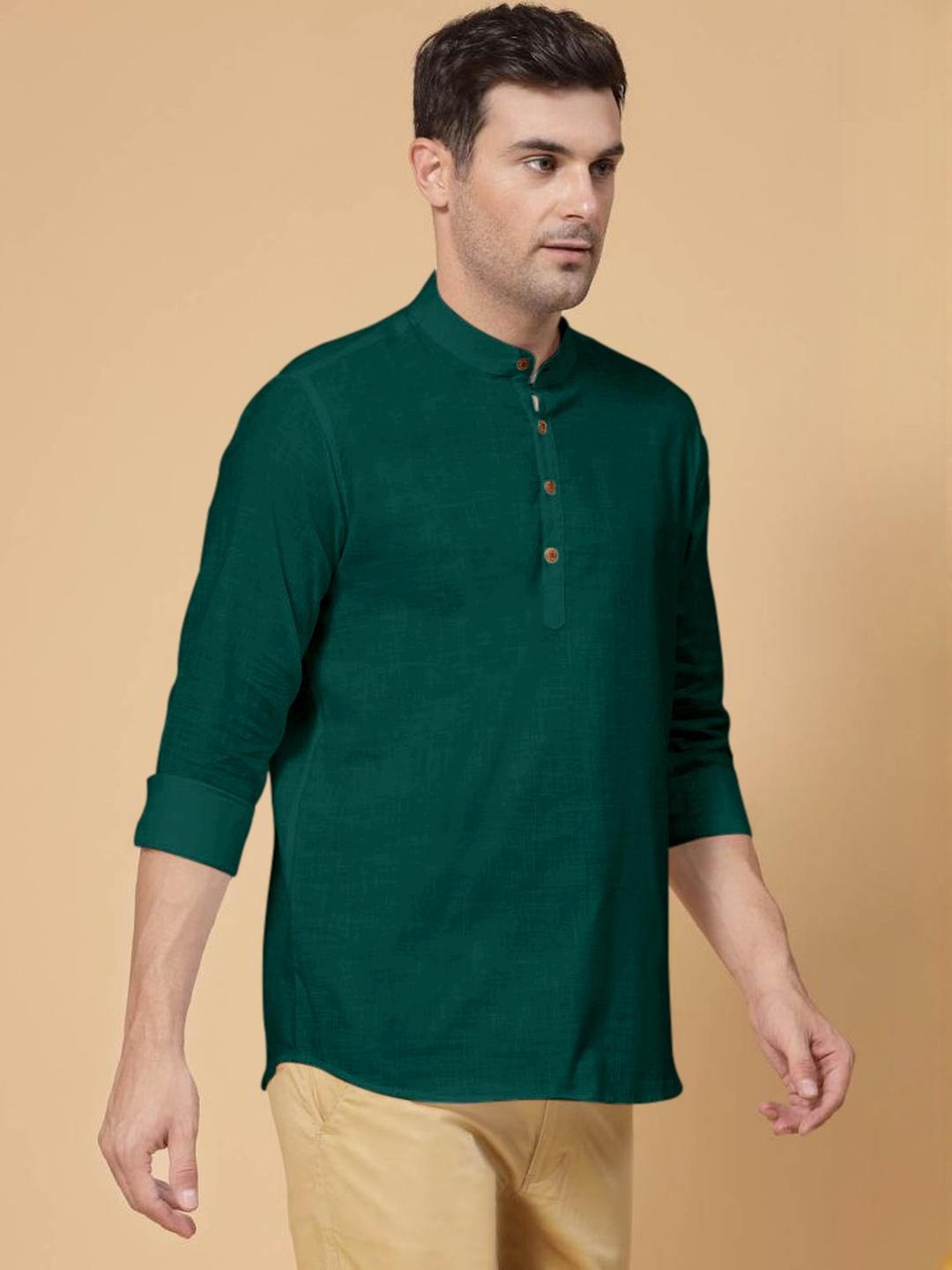 Fifth U Men Green Kurta-picture-16