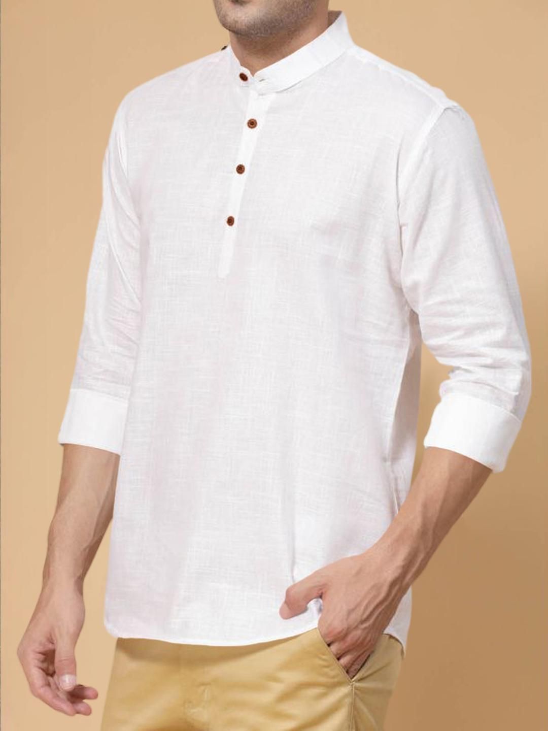 Fifth U Men White Kurta-picture-19